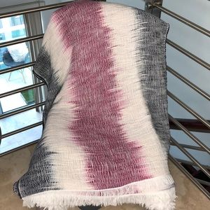 Rage & Bone Ref White and Blue Scarf